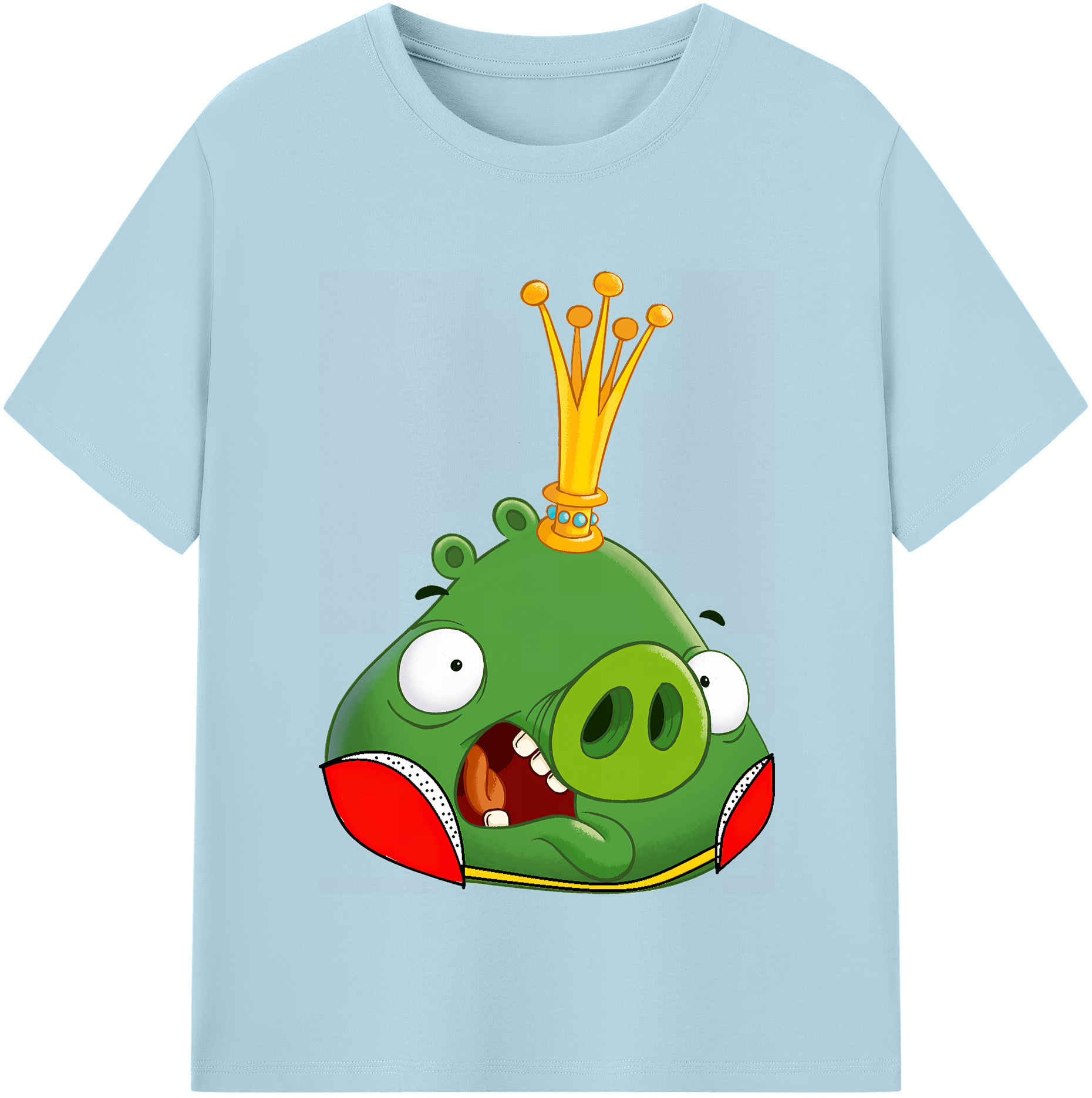 （画像用） Angry Birds アングリーバード 綿100％半袖Tシャツ（フロントプリント）